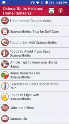 Osteoarthritis Help and Home Remedies android App screenshot 12