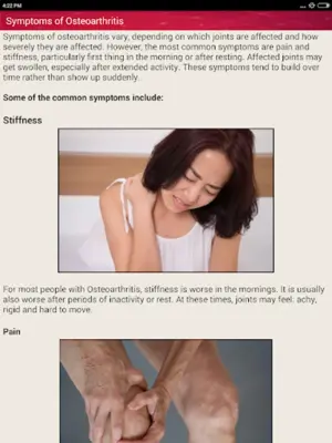 Osteoarthritis Help and Home Remedies android App screenshot 4